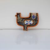 Large Mid-Century Scandinavian Modern pottery wall decor by Hellström