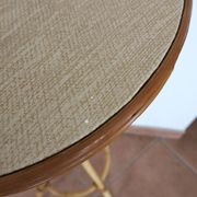 Rattan plant stand