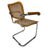 Chair model Cesca by Marcel Breuer with armrests B64