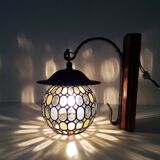 Retro wall light - Globe colored cloisonné glasses. - 1950-60