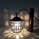 Retro wall light - Globe colored cloisonné glasses. - 1950-60