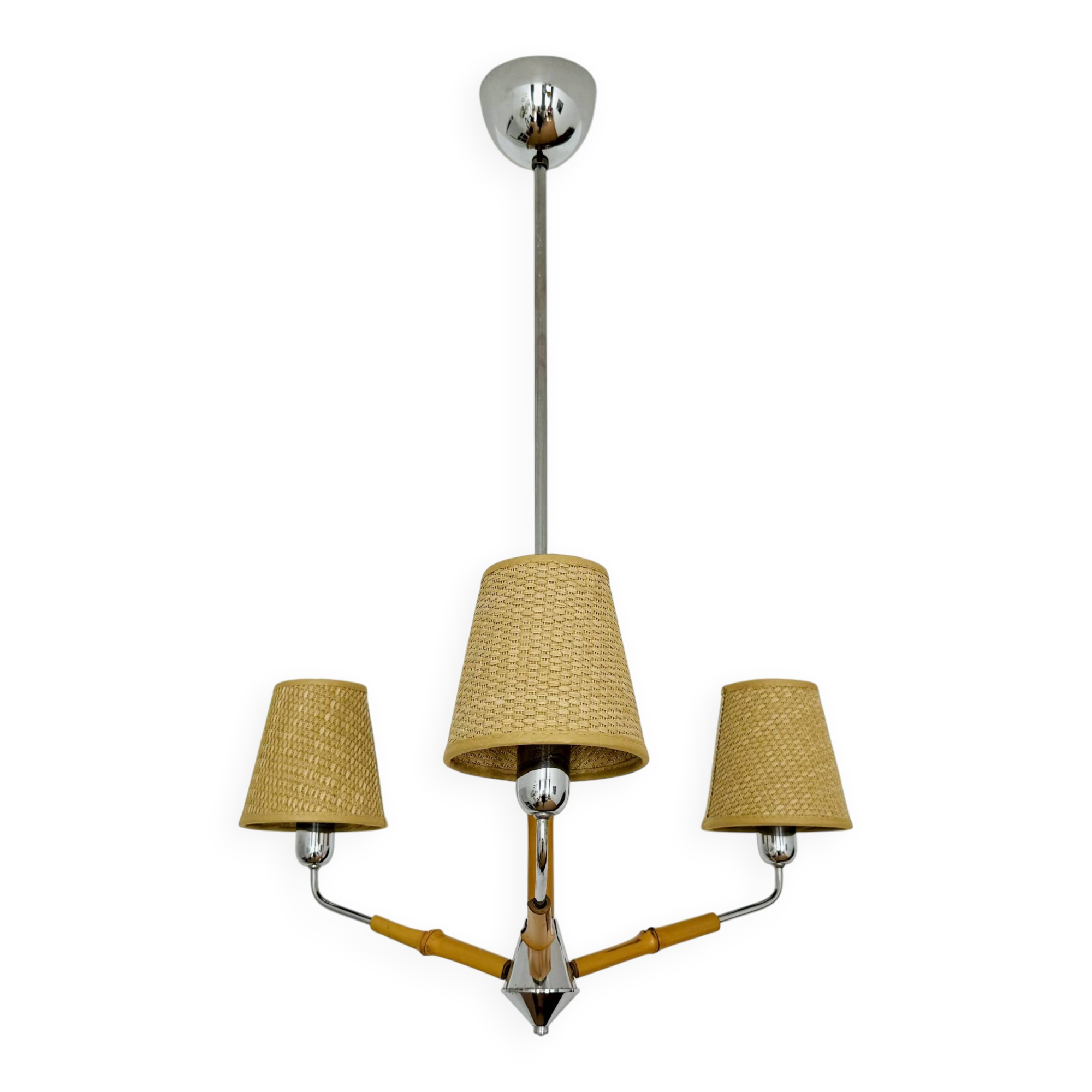 Bamboo Chandelier by Rupert Nikoll