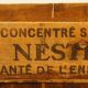 Caisse en bois ancienne Nestlé 1950