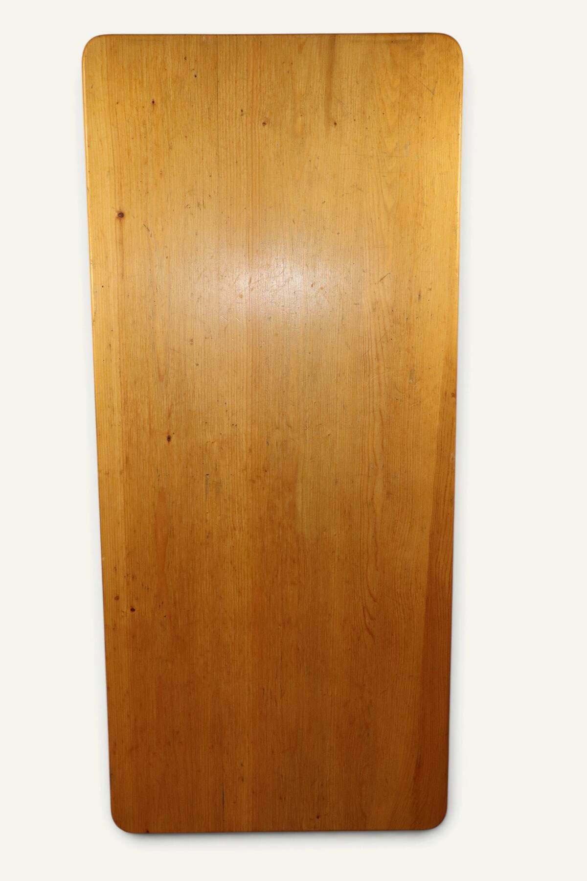 Table René Martin en pin massif moderniste, 1960