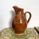 Small jug / glazed stoneware carafe