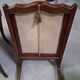 Napoleon III fireplace screen with a discreet shelf – 19th century