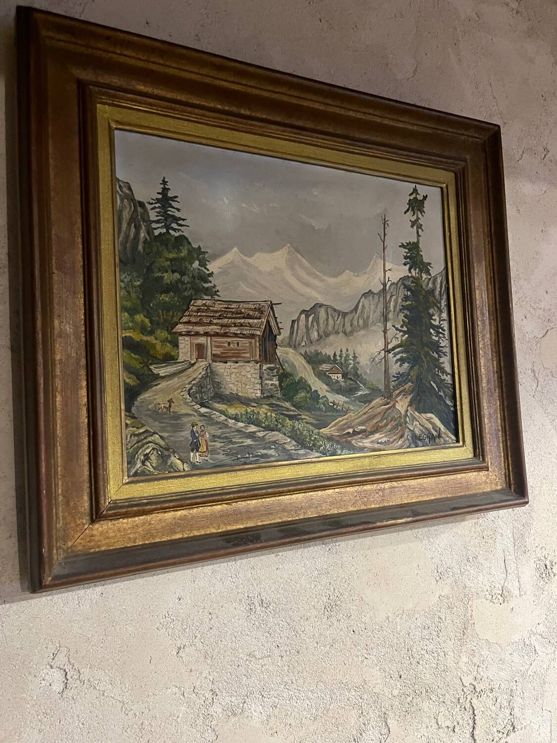 Old mountain painting 1950/60