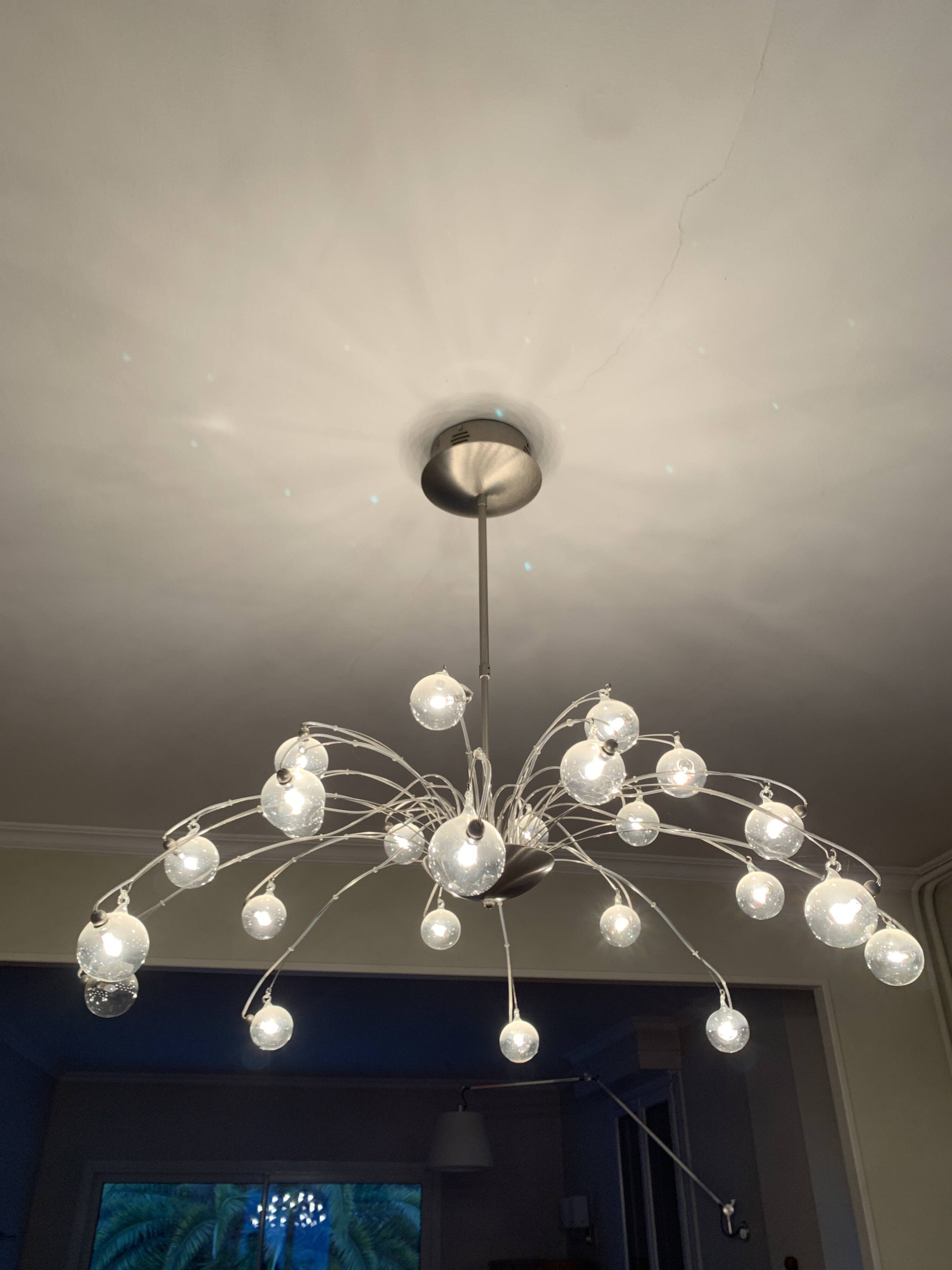 Lustrous glass bubbles