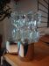 Chrome wall light and glass