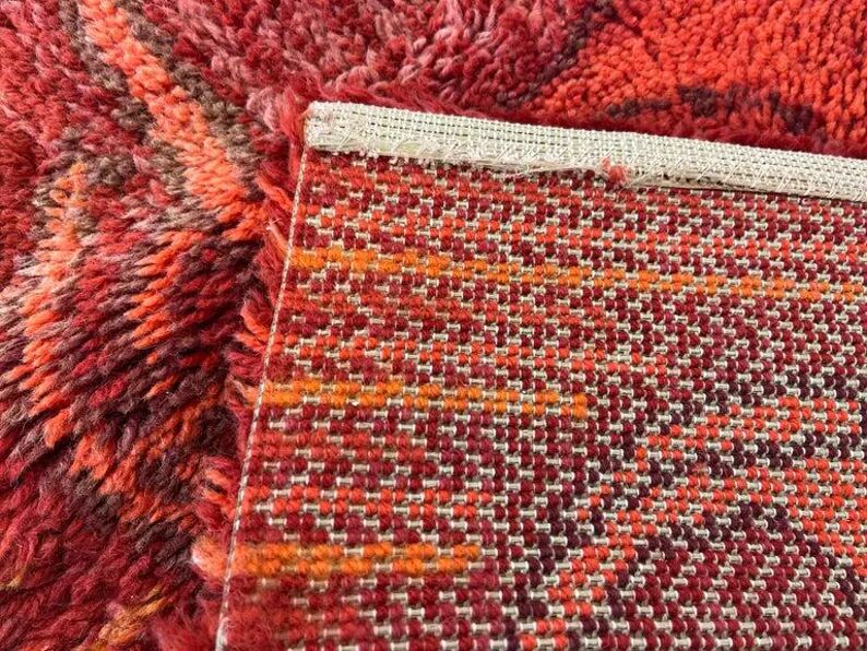 Midcentury Small Wool Ege Rya Carpet / Rug, Denmark, 1960s