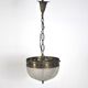 Glass and brass lamp, 1950s