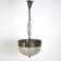 Lampe en verre et laiton, années 50