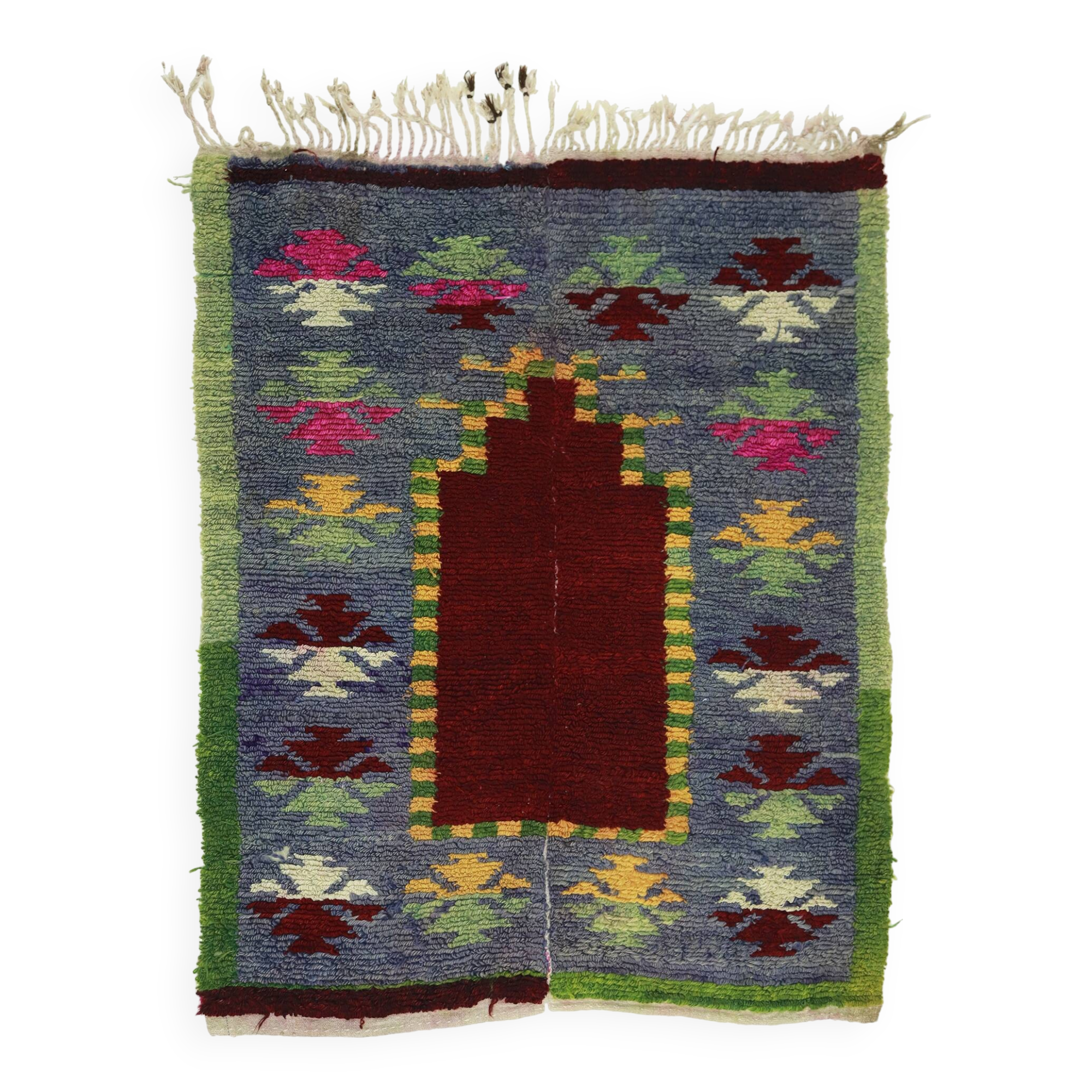 Turkish Anatolian Handmade Vintage Area Kilim Rug 145 cm x 110 cm