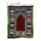Turkish Anatolian Handmade Vintage Area Kilim Rug 145 cm x 110 cm