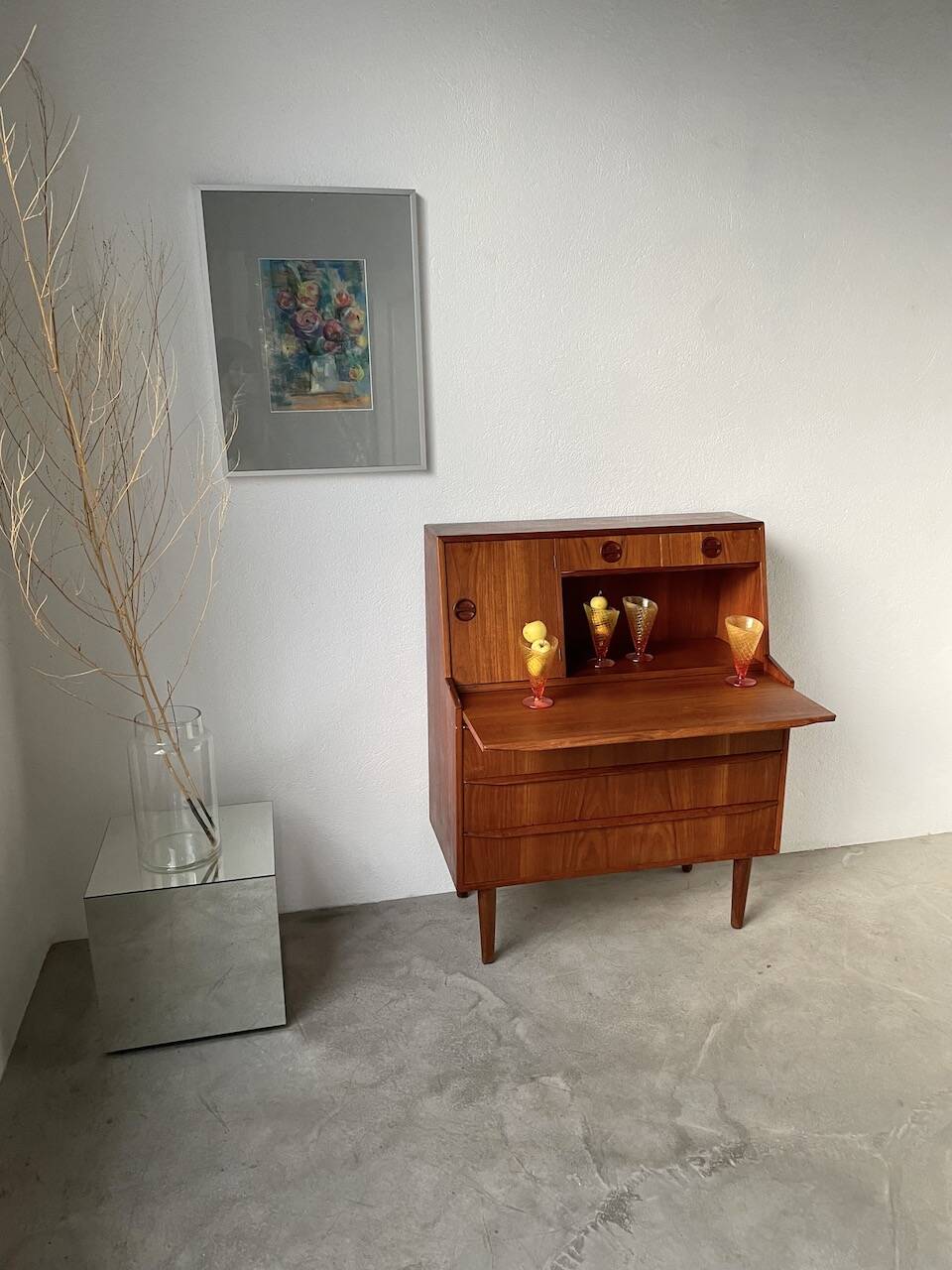 Danish teak secretary from the 60s