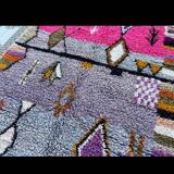 Berber rug in natural wool 160 x 260 cm