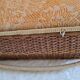 Old Wicker sewing box and scoubidou, vintage