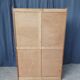 Vintage display bookcase in light oak