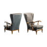 Pair of armchairs 50s vintage modern