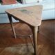 Vintage English side table from the 50s in pine