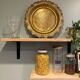 Oriental brass tray hammered