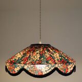 Cosette floral pendant light with "thousand flowers" print