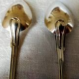 2 spoons in solid silver minerva, filet model