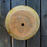19th-century yellow varnished pot