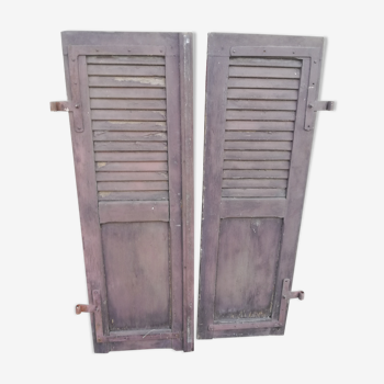 Pair of ancient louvers