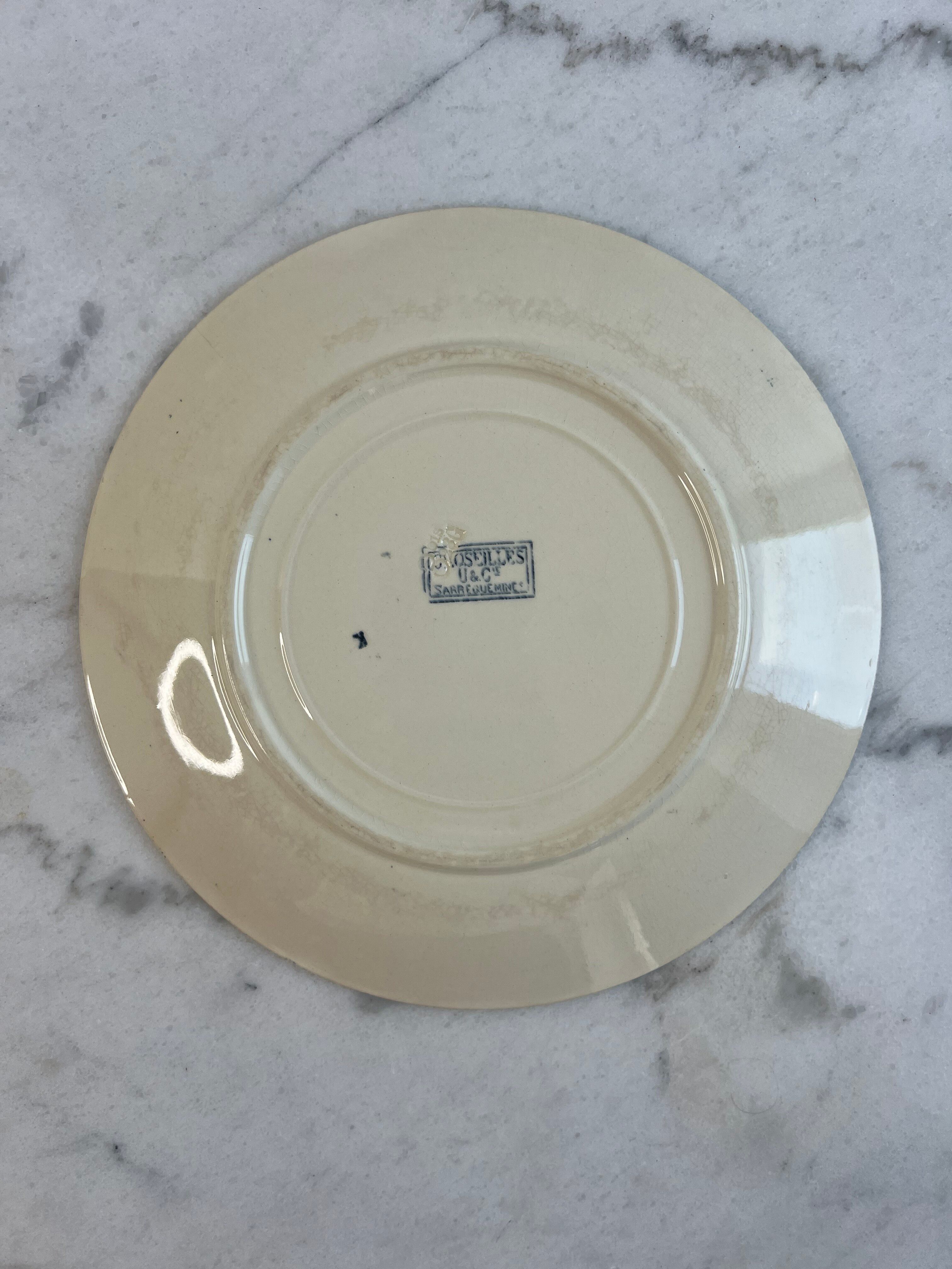 Flat plate Sarreguemines Currants