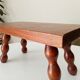 Vintage Bobbin Wood Plant Stool