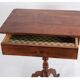 Side Table on a Mahogany Pillar from Around the Year 1850s