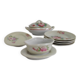 Dinette ancienne porcelaine irisée
