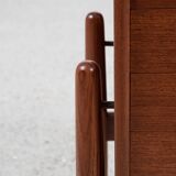 Midcentury Danish hallway chest and planter in teak by Arne Wahl Iversen for Vinde Møbelfabrik