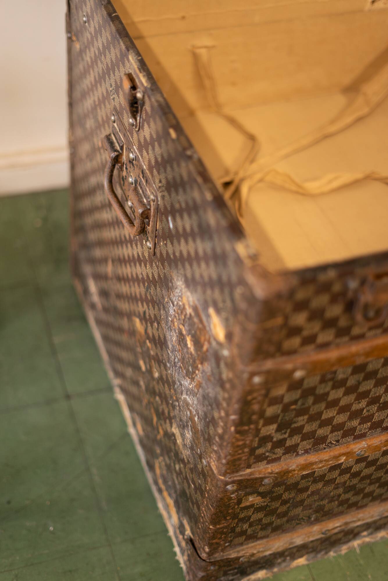 Very large Louis Vuitton trunk model.