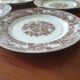 Set of 6 old flat plates