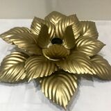Wall lamp or ceiling lamp golden flower