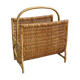 Vintage rattan / wicker magazine rack, magazine basket