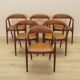 Set of six teak chairs, Danish design, 1970s, made in Denmark