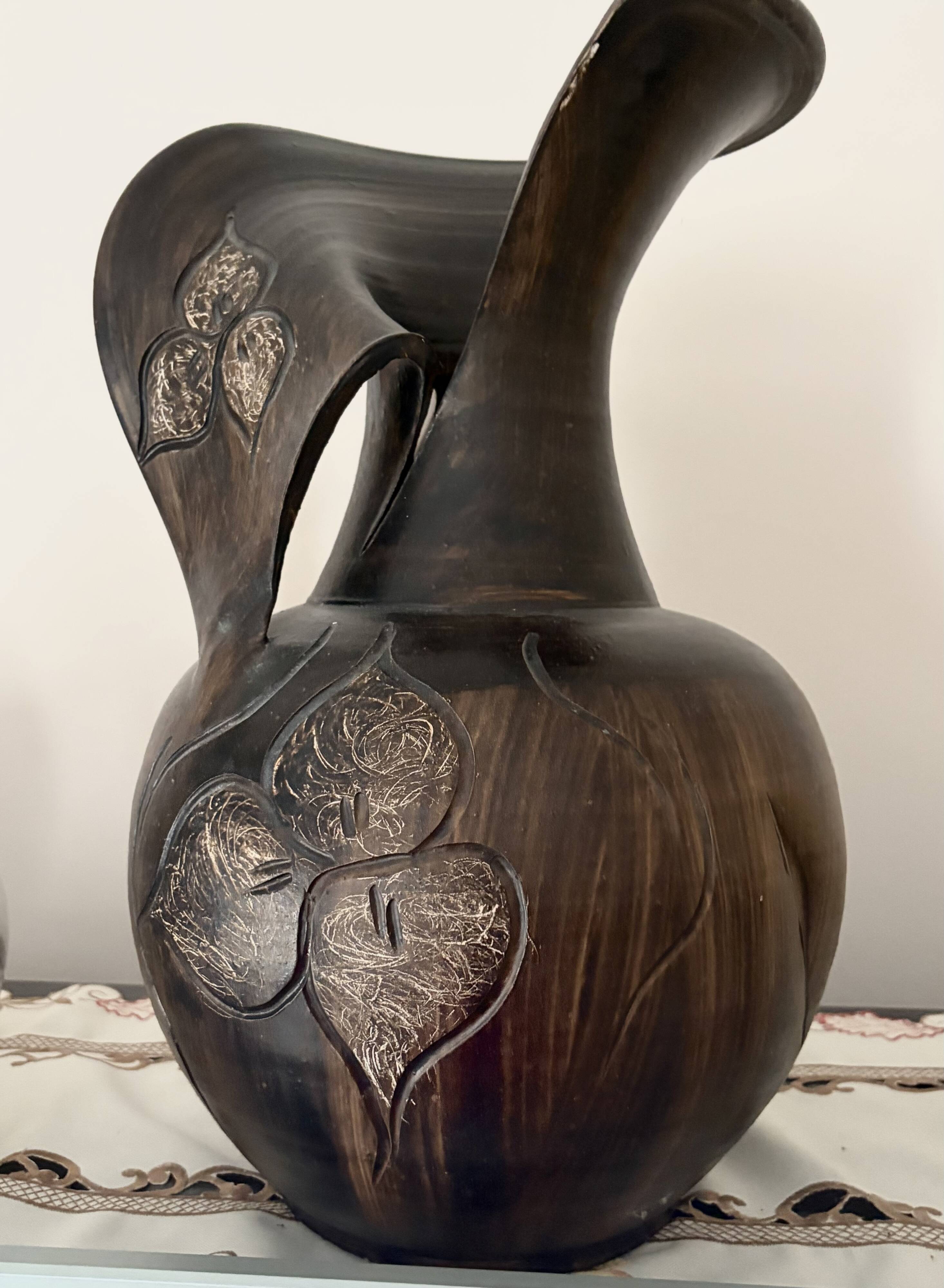 Large terracotta vase from Valauris.