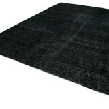 Handmade Oriental Overdyed 293 cm x 407 cm Black Wool Carpet