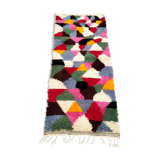 Handmade wool Berber rug 155 x 60 cm