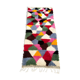 Handmade wool Berber rug 155 x 60 cm