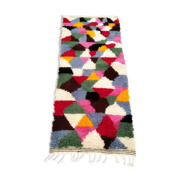Tapis berbère laine fait main 155 x 60 cm