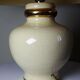 Cracked earthenware lamp Le Dauphin "Dynasty" Panama vintage 80s-90s