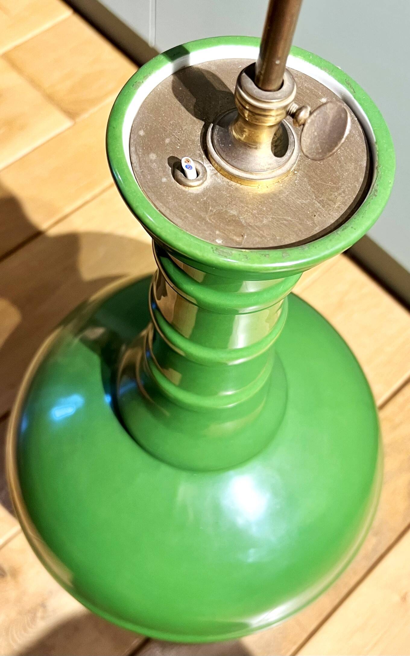 Paire de grande lampe en forme gourde