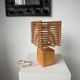 Constructivist wooden table lamp