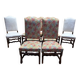 Série de 9 chaises de style Louis XIII