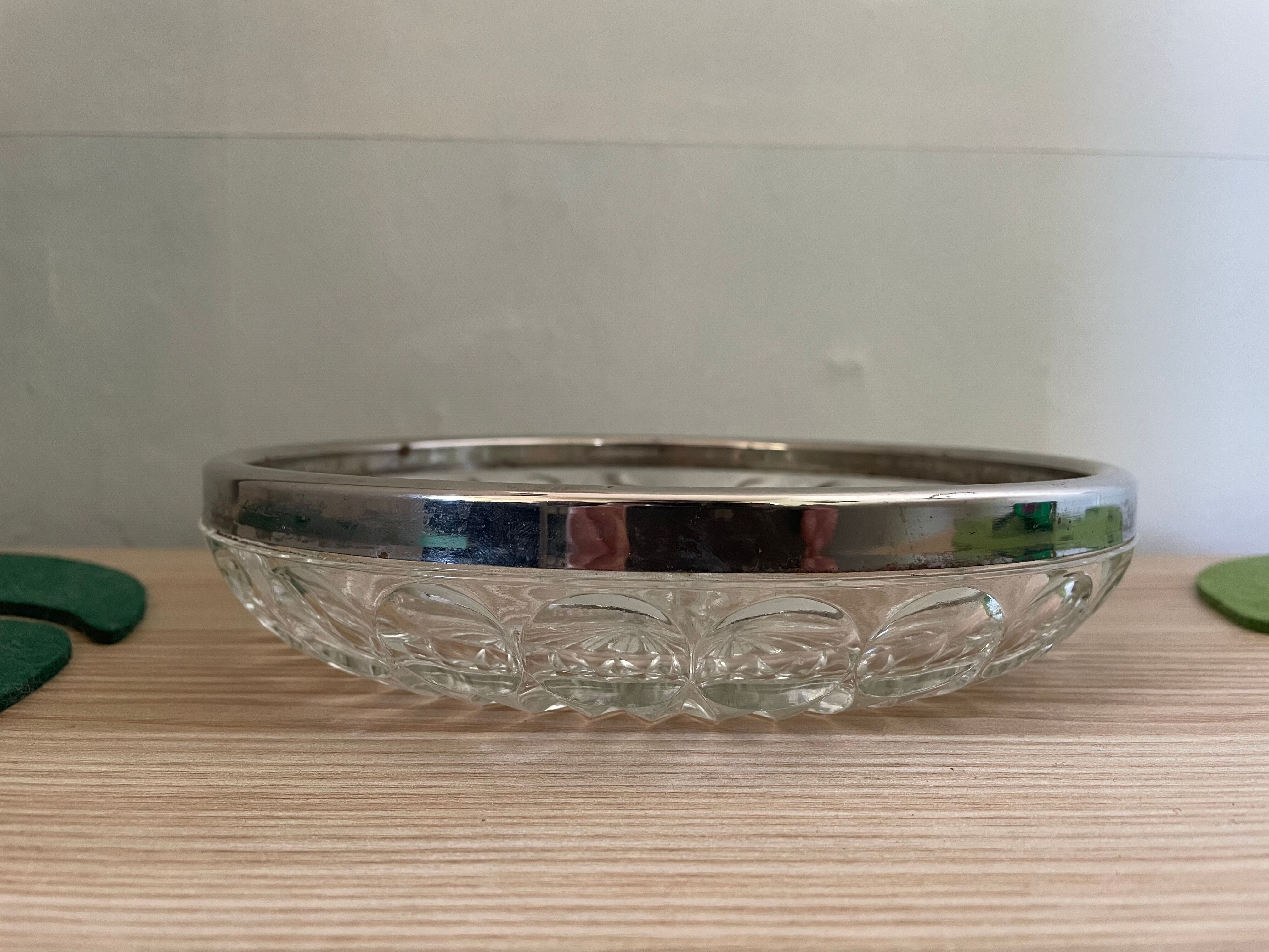 Glass and metal top - art nouveau