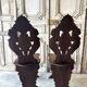 Pair of walnut chairs circa 1880